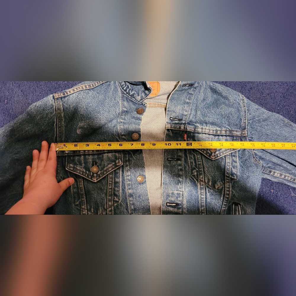 *SOLD* 38L 100% Cotton Vintage Denim Levi's Jacket - Picture 4 of 7